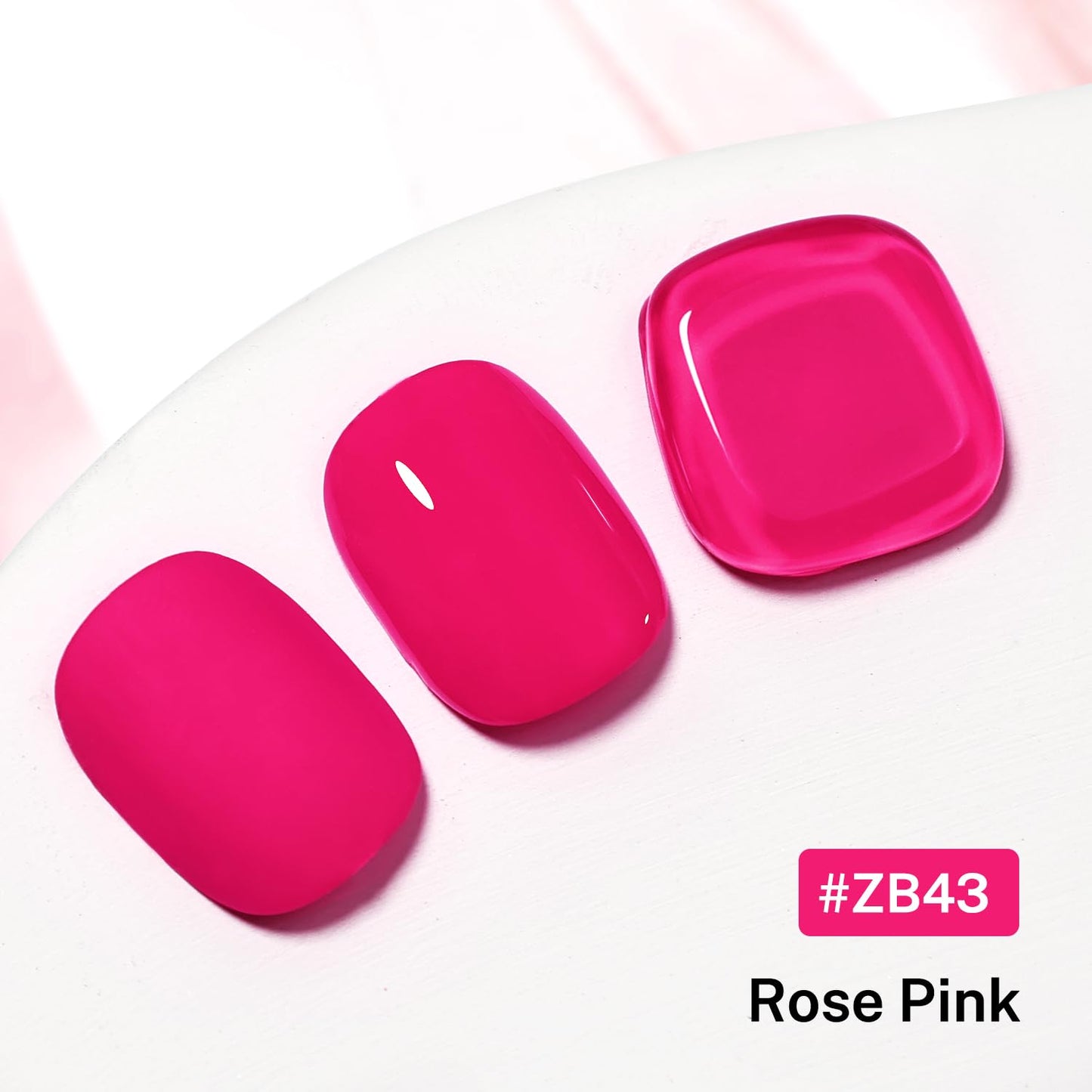 16.5ml Rose Pink Nail Polish Large Volume Quick Dry Nail Polish, Long Lasting Shine, Fingernail Toenail Nail Art DIY Home Travel Nail Art Gift-Velvo Beauty