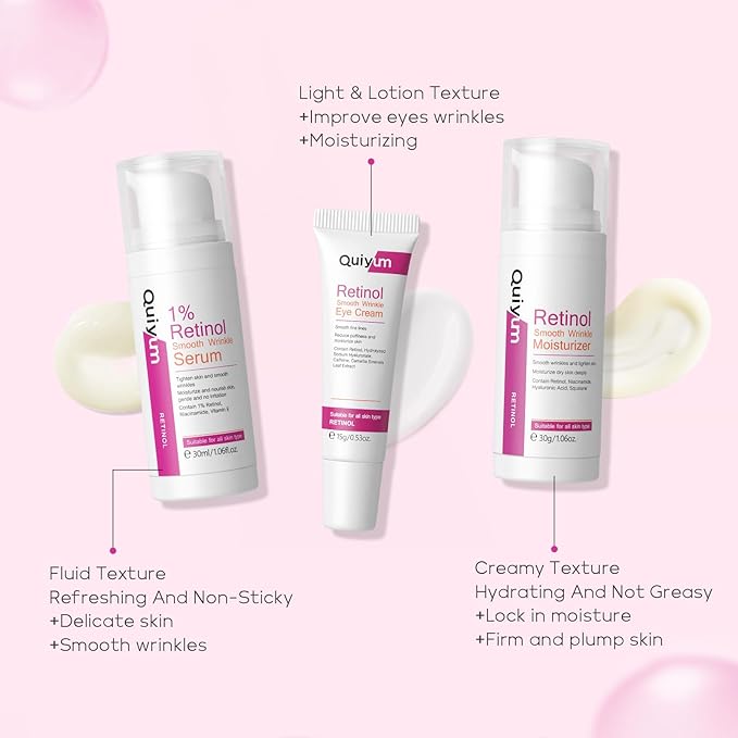 Retinol Skin Care Set, Dark Spot Remover for Face with Face Serum, Eye Cream, Moisturizer, Anti Aging Facial Skin Care Routine Kit, Wife Mom Women Gifts for Christmas Stocking Stuffers-Velvo Beauty