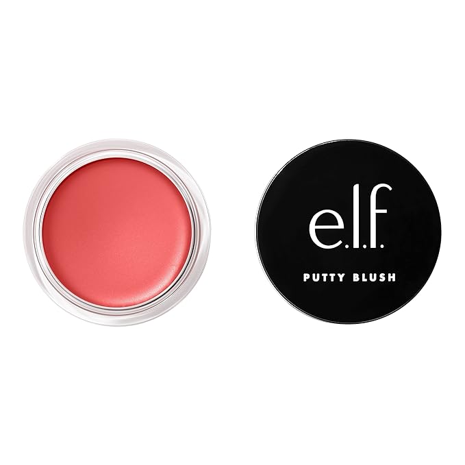 e.l.f. Putty Blush, Creamy & Ultra Pigmented Formula, Lightweight, Buildable Formula, Infused with Argan Oil & Vitamin E, Vegan & Cruelty-Free, Tahiti-Velvo Beauty