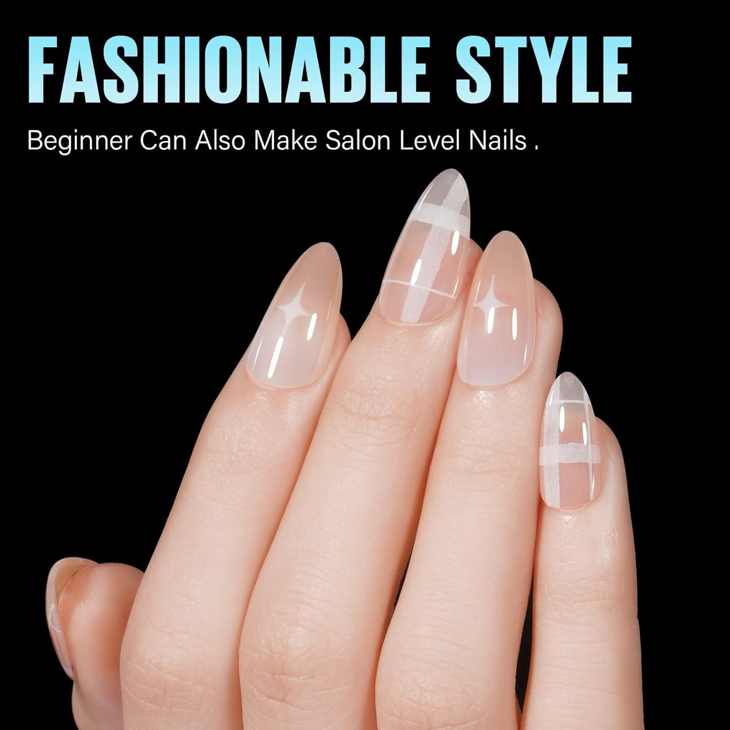 TOMICCA Medium Almond Nail Tips, 192Pcs 12 Sizes Acrylic Pre Buffed Medium Almond False Tips, Full Cover Half Matte Nails for Nail Art Extension Press on Nails-Velvo Beauty