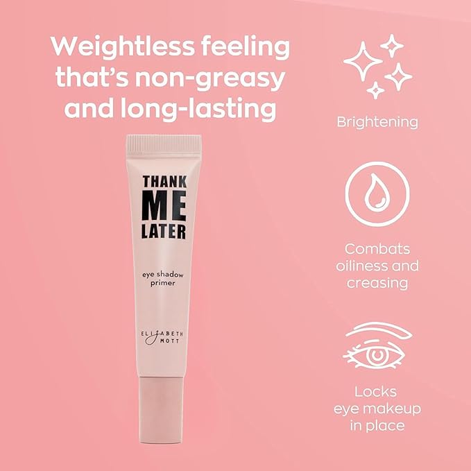 Elizabeth Mott Thank Me Later Color Correcting & Eye Primer Duo – Face Primer with Niacinamide for Redness Control & Smooth Makeup Base – Eye Primer for Long-Lasting, Crease-Free Eyeshadow – 30g + 10g-Velvo Beauty