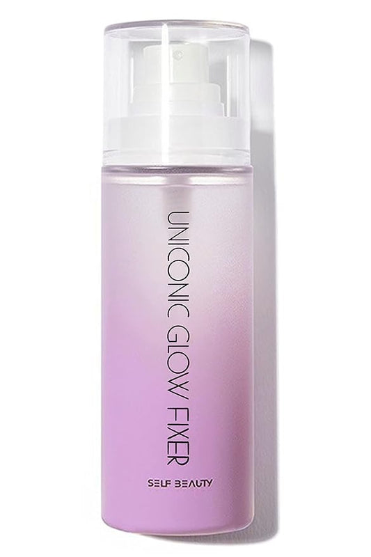 SELF BEAUTY Glow Makeup Setting Spray | Hydrating + Illuminating Makeup Setting Spray | Dewy Finish | Long-Lasting Makeup Fixing | Microfine Mist Spray | 3.38fl.oz, 100ml-Velvo Beauty