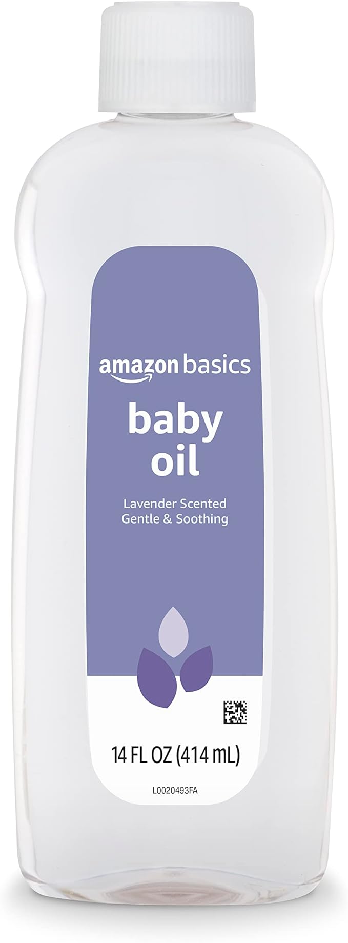 Amazon Basics Baby Oil, Lavender Scented, 14 Fl Oz (Pack of 4) (Previously Solimo)-Velvo Beauty