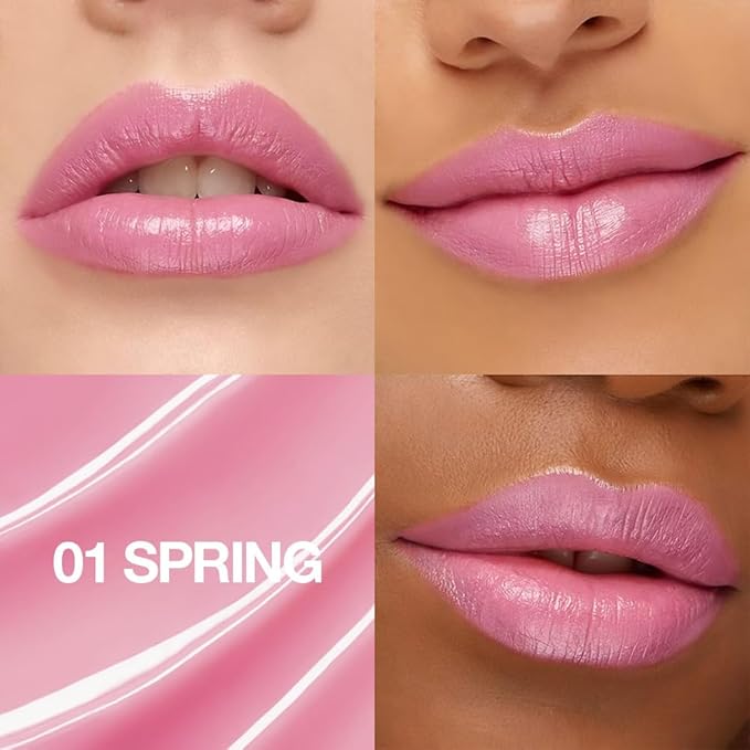 2Pcs Tinted Lip Balm Moisturizing Lipstick – Deep Rose Colored Bean paste & Soft Pale Pink Sheer Hydrating Lip Color for Dry Lips – Nourishing Lip Balm for All Women with a Subtle Natural Scent-Velvo Beauty