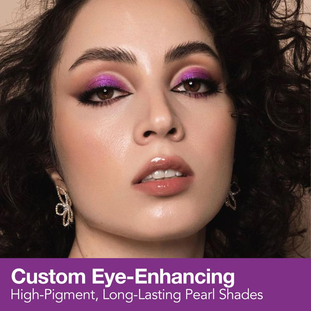 Purple Eyeshadow Palette with Mirror for Eye Makeup,16 Color Blue Green Pink Gold Colorful Matte Glitter Highly Pigmented Korean Natural Rainbow Eye Shadow palette,Blendable-01-Velvo Beauty