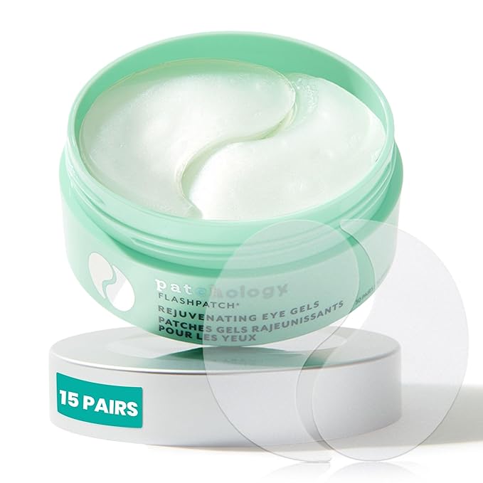 Patchology Rejuvenating Under Eye Gels - Hydrating Eye Mask w/Caffeine & Collagen - Under Eye Patches For Dark Circles - Puffy Eyes Care, minimize Puffiness & Wrinkles Reducer (15 Pairs)-Velvo Beauty