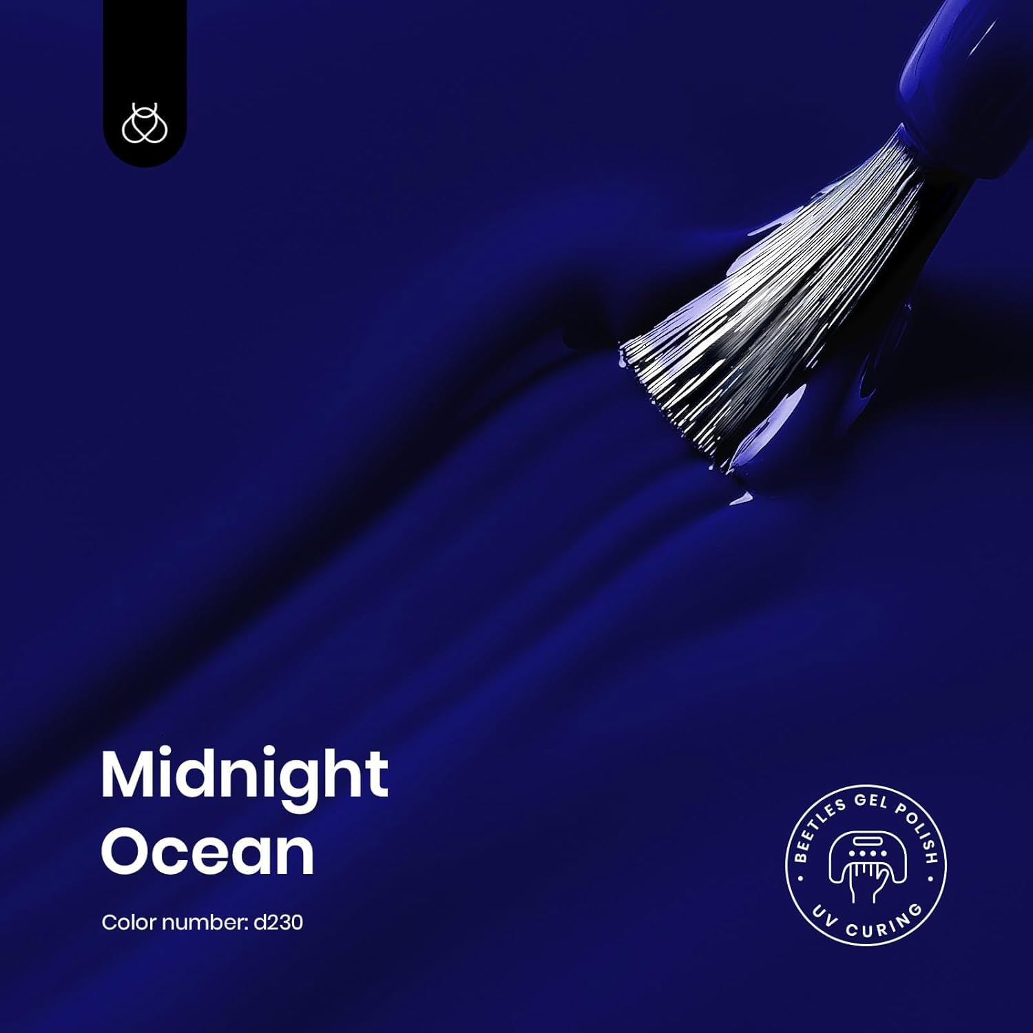 Beetles Navy Blue Gel Nail Polish, 15ml Midnight Ocean Dark Blue Soak Off Uv LED Nail Lamp Gel Nail Polish Manicure Salon and DIY at Home-Velvo Beauty