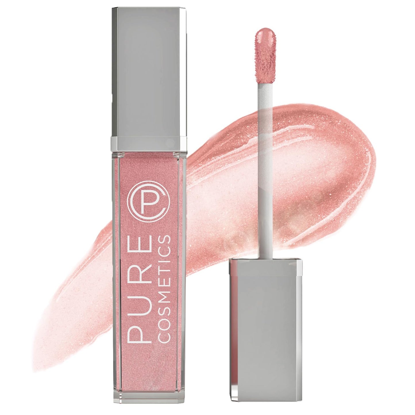 Pure Cosmetics Pure Illumination Lip Gloss - LED-lit Applicator w/Side Mirror - Non-Sticky, Moisturizing & Hydrating Lip Glosses - Soothes & Protects Dry Chapped Lips (Oopsy Daisy)-Velvo Beauty