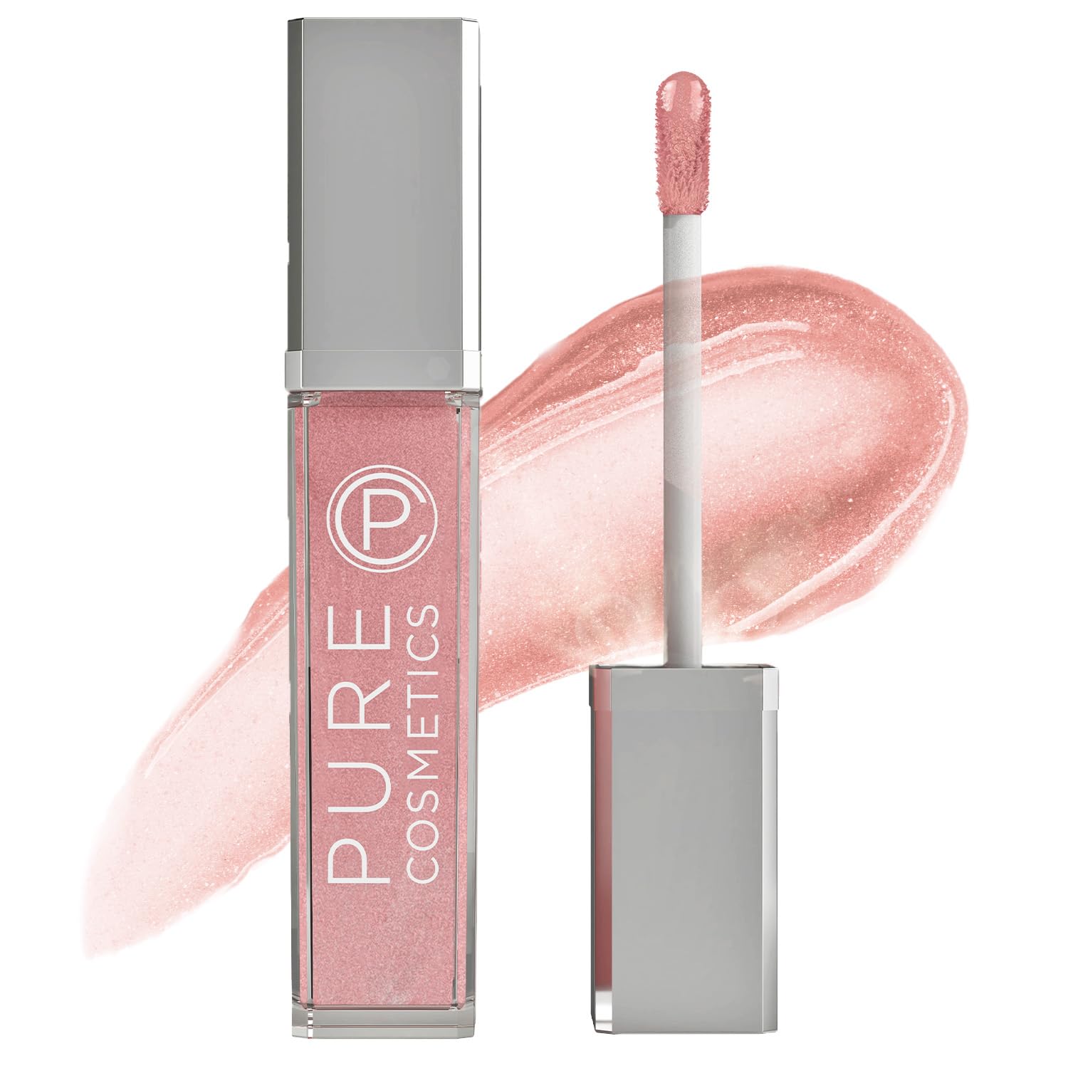 Pure Cosmetics Pure Illumination Lip Gloss - LED-lit Applicator w/Side Mirror - Non-Sticky, Moisturizing & Hydrating Lip Glosses - Soothes & Protects Dry Chapped Lips (Oopsy Daisy)-Velvo Beauty