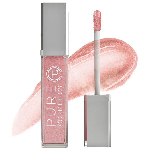 Pure Cosmetics Pure Illumination Lip Gloss - LED-lit Applicator w/Side Mirror - Non-Sticky, Moisturizing & Hydrating Lip Glosses - Soothes & Protects Dry Chapped Lips (Oopsy Daisy)-Velvo Beauty