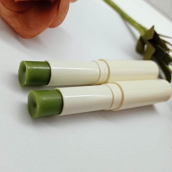 2PC Lip Balm Fade Dark Pigment Whitening Moisturizing Lip Hyaluronic Acid Exfoliating Dead Skin Lightening Lip Care (Green)-Velvo Beauty