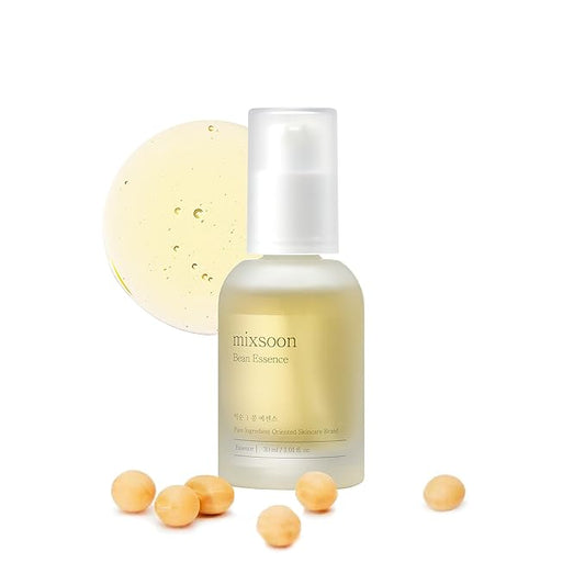 mixsoon Bean Essence 1.01 Fl.Oz. / 30ml (Pack of 1) Exfoliating Hydrating Korean Skin Care Hyaluronic Acid Serum Korean Glass Skin Care-Velvo Beauty