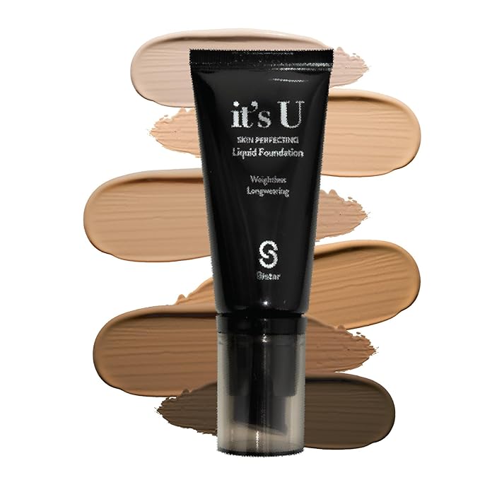 Sistar it's U Skin Perfecting Liquid Foundation Medium Coverage Buildable Weightless Longwearing Blendable 35 g / 1.23 oz. (Chocolate Chip)-Velvo Beauty