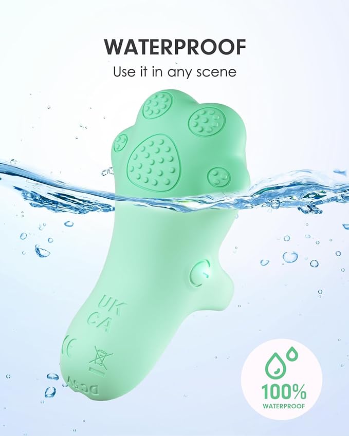 Portable Mini Facial Massage Ball, Waterproof Rechargeable Powerful Multifunctional Eye Face Finger Massager (Green)-Velvo Beauty