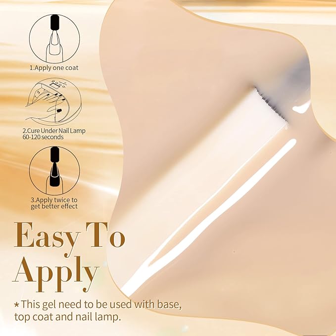 Born Pretty Jelly Gel Nail Polish Nude Set Crystal Transparent Translucent Sheer Clear 6 Colors Gift Collection Manicure Kit-Velvo Beauty