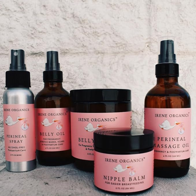 Belly Bundle - Organic Belly Balm and Natural Oil for Pregnancy Stretch Marks and Scars (5 piece set - SM)-Velvo Beauty