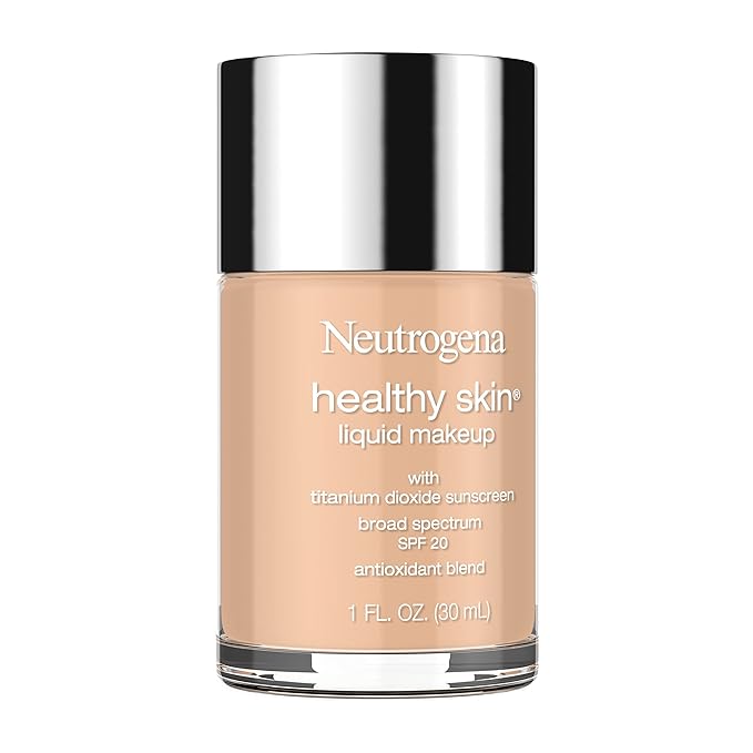 Neutrogena Healthy Skin Liquid Makeup Foundation, Broad Spectrum SPF 20 Sunscreen, Lightweight & Flawless Coverage Foundation with Antioxidant Vitamin E & Feverfew, 105 Caramel, 1 fl. oz-Velvo Beauty
