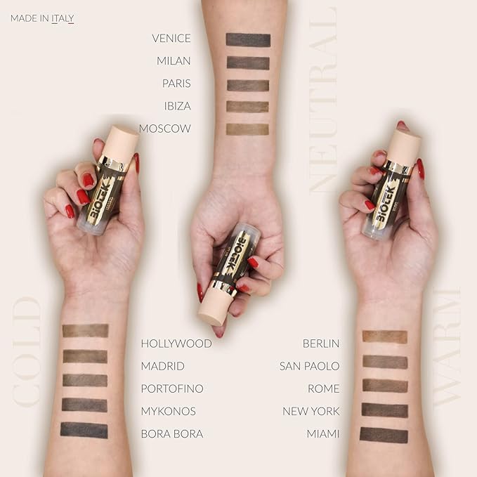 Brow Pigment Kit for Permanent Makeup - Made in Italy Permanent Makeup Colors Set (5 Count, 0.61 fl.oz. each)-Velvo Beauty