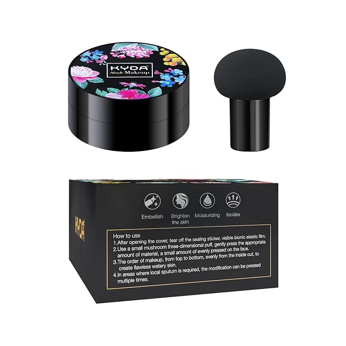 Ownest Mushroom Head Air Cushion BB Cream, Concealer Lasting Nude Makeup Moisturizing Pigment CC Liquid Foundation, Even Skin Tone Makeup Base Primer-Natural-Velvo Beauty