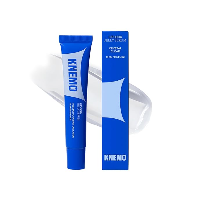 LipLock Jelly Serum for Dry Lips, Long-Lasting, Hydrating, Plumping, Glossy Mask with Rose PDRN, Carrot Collagen, Pillow Peptide, Moisturizing Tinted Lip Balm. (Crystal Clear)-Velvo Beauty