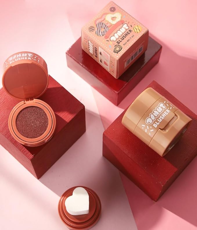 Stamp Liquid Blush Stamp Blush with Heart Shaped Applicator Natural Long Lasting Blush, Light and Airy Makeup for Women (6)-Velvo Beauty