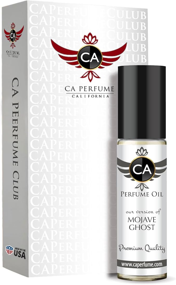 CA Perfume Impression of Mojave Ghost For Women & Men Replica Fragrance Body Oil Dupes Alcohol-Free Roll-On 0.3 Fl Oz/10ml-Velvo Beauty
