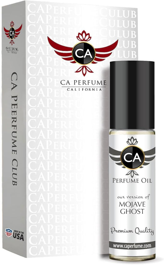 CA Perfume Impression of Mojave Ghost For Women & Men Replica Fragrance Body Oil Dupes Alcohol-Free Roll-On 0.3 Fl Oz/10ml-Velvo Beauty