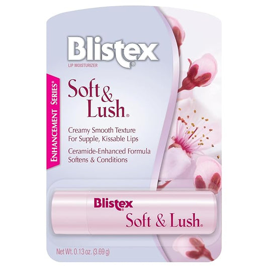 Blistex Soft & Lush Lip Protectant, 0.13 Ounce Tube – Softens & Conditions, Creamy Smooth Texture, Hydrating Lip Balm, Daily Lip Hydration,-Velvo Beauty