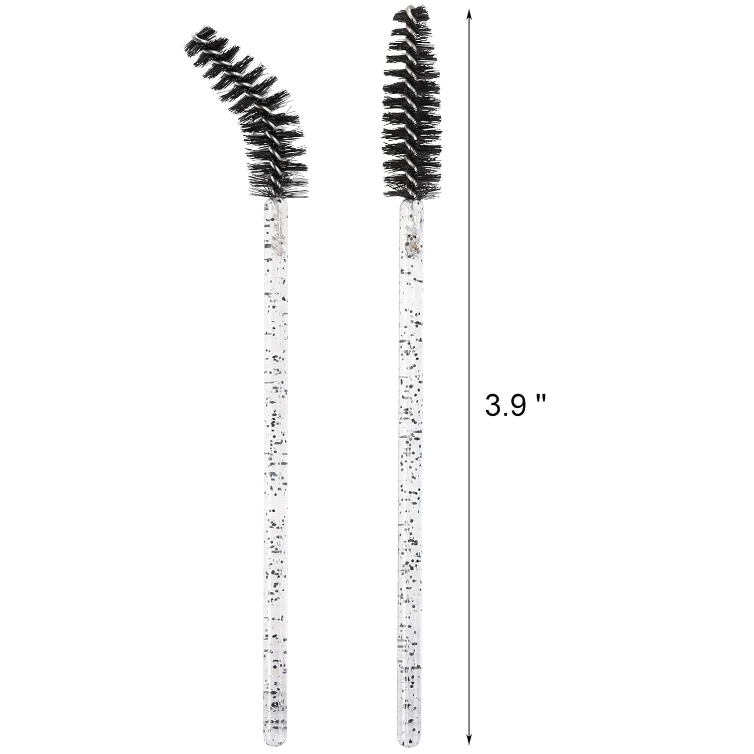 Tbestmax 2000 Disposable Mascara Wands Eyelash Brush Spoolies for Eyebrow Eye Lash Extension Black-Velvo Beauty
