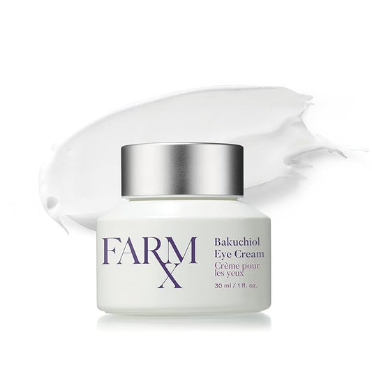 Farm Rx Bakuchiol Eye Cream - Vegan Revitalizing Cream to Reduce Dark Circles and Wrinkles Under and Around the Eyes, an Alternative to Retinol (30ml/1 fl oz) Clean Beauty-Velvo Beauty