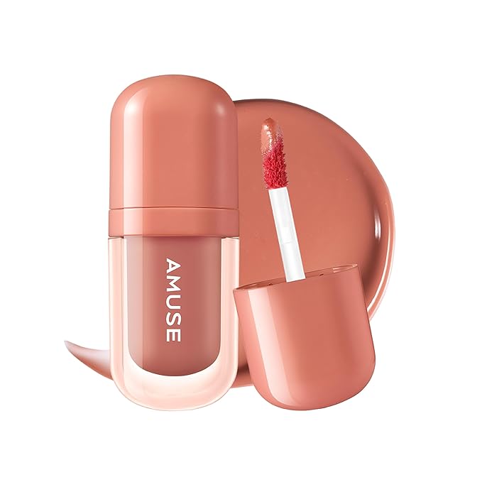 Amuse SEOUL BEBE TINT - 07 CHOCO GIRL | 24-hour Long-lasting Lip Stain, Plumping, Hydrating, Moisturizing, No Peel Off, Lip Care, Treatment, Non Sticky, Korean Lip Tint for Dry Lips-Velvo Beauty