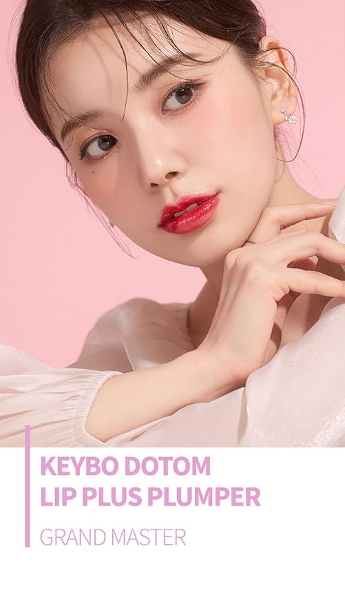 KEYBO Lip Plumper Dotom Lip Plus 16 Colors, 3 Steps Extreme Plumping Clear Lip Gloss by Essence Lip Care Oil & 16 Color Tints from Korean Makeup (01. Spring Glass)-Velvo Beauty