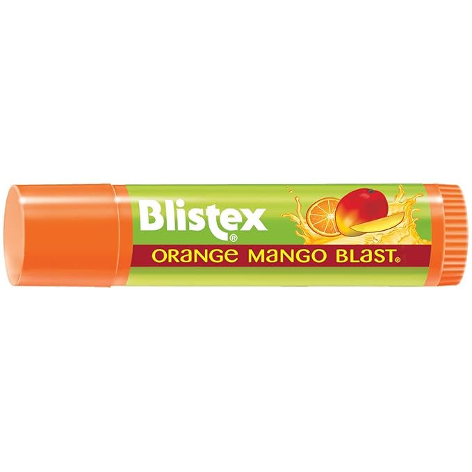 Blistex Orange Mango Blast Lip Balm, Vitamins C & E, Bulk Lip Balm, Super Smooth Moisturization, Refreshing Flavored Lip Hydration, 0.15 Ounce (Pack of 24)-Velvo Beauty