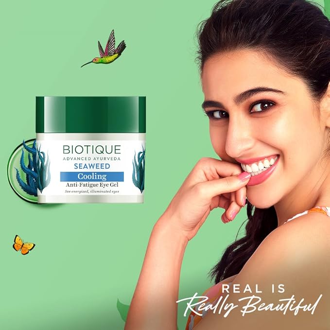 Biotique Seaweed Revitalizing Anti-Fatigue Eye Gel-Velvo Beauty