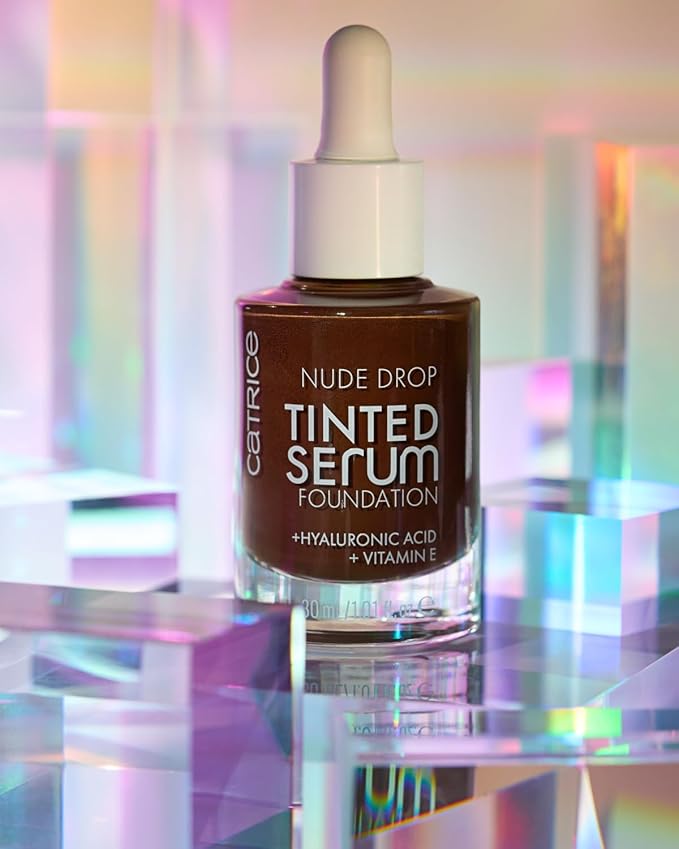 Catrice | Nude Drop Tinted Serum Foundation | Lightweight, Hydrating, Buildable Coverage | Enriched with Hyaluronic Acid & Vitamin E | Vegan & Cruelty Free (098N)-Velvo Beauty