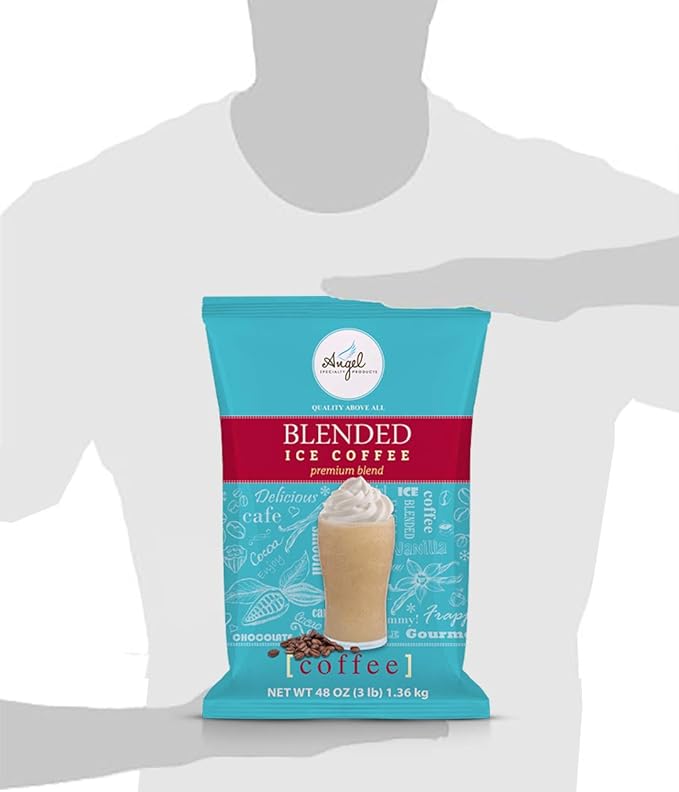 Angel Specialty Products, Blended Ice Coffee, Instant Frappe Powder Drink Mix, 3-Pound Bag [34 Servings]-Velvo Beauty