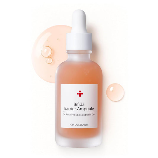 Bifida Barrier Ampoule, CUSKIN, Mild and Moisturizing Korean Skin Care Face Serum Ampoule with Ceramide NP and Hyaluronic Acid for Hydration and Skin Elasticity, 50ml (1.69 Fl. Oz.)-Velvo Beauty
