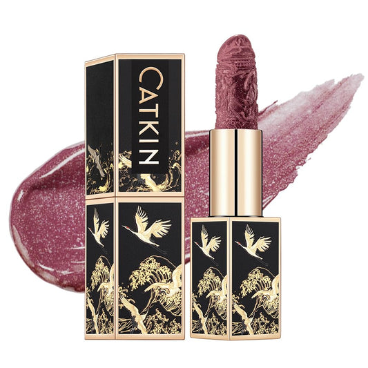 Catkin Moist Lipstick Hydrating High Impact Color Infused with Vitamin E and Avocado Oil Smooth Soft Texture Long Lasting Glow Finish 171-Velvo Beauty