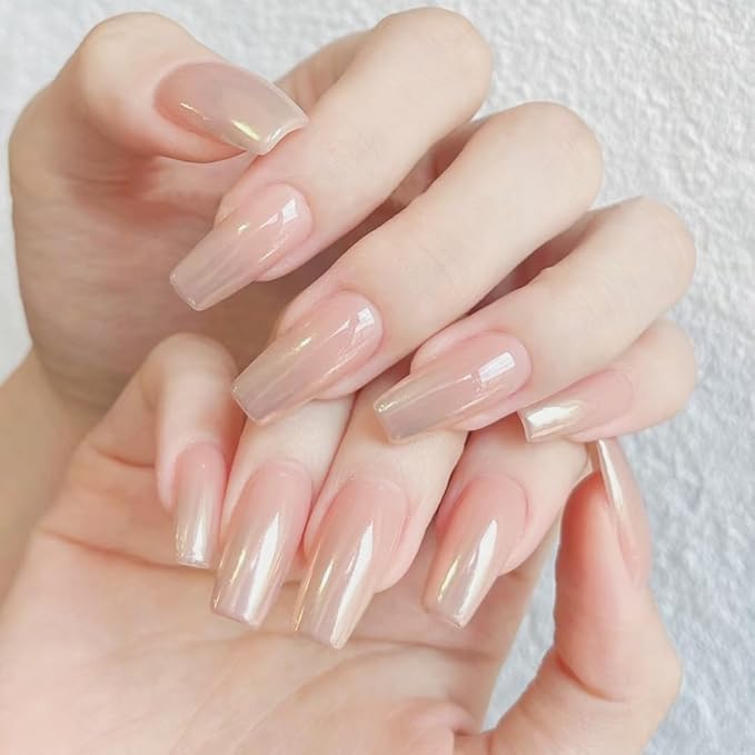 White Pearl Nail Powder, 4Pcs Iridescent Aurora Powder, Mermaid Metallic Mirror Effect Pigment Pearlescent Nail Chrome Powder-Velvo Beauty