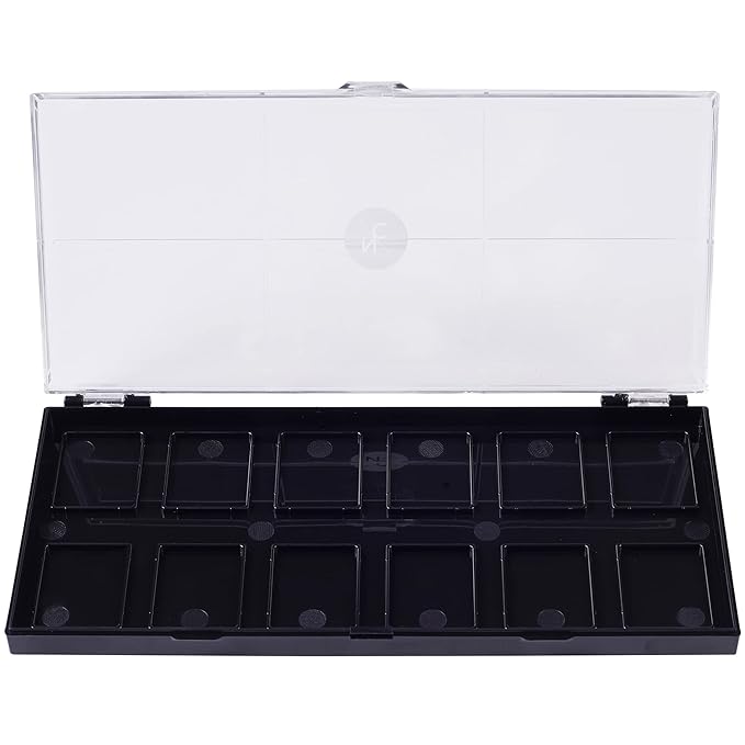 12 Color Empty Alcohol Activated Palette for Refills and Custom Palette Creation-Velvo Beauty