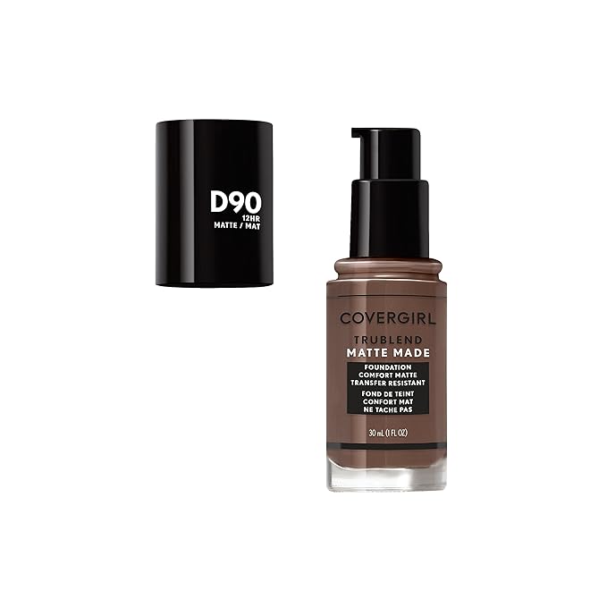 Covergirl Trublend Matte Made Liquid Foundation, D90 Espresso, 1.014 Fl Oz-Velvo Beauty