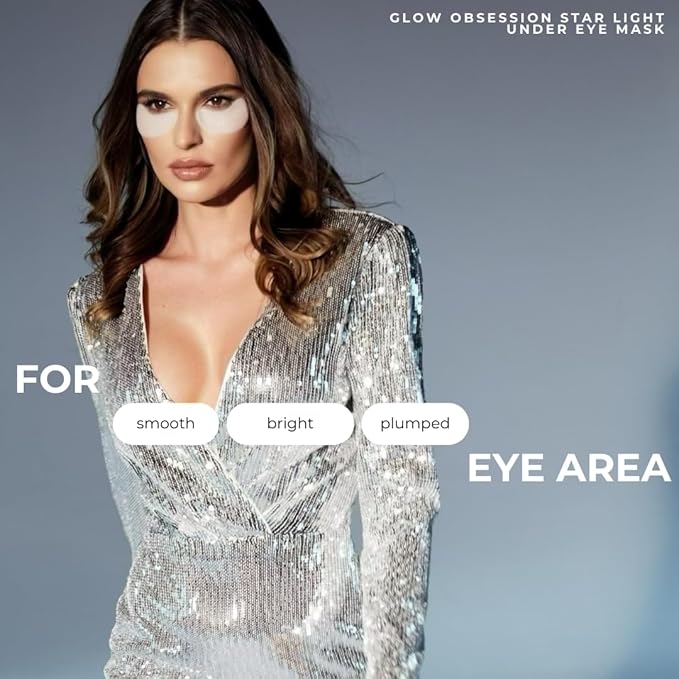 Anti-age under eye masks - With Hyaluronic Acid, Collagen & Vitamin C. Natural gel eye masks, under eye gel patches for dark circles & puffy eyes. Anti wrinkle skincare, hydrating & soothing. 20 pairs-Velvo Beauty