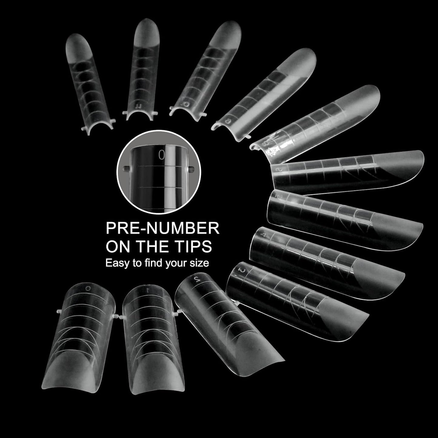 120 Pcs Dual Nail Forms,Matte Square & C-Curved Extension Poly Nail Gel Nail Molds 12 Sizes for Gel Glue, Full Cover Nail Art Design Salon & DIY-Velvo Beauty