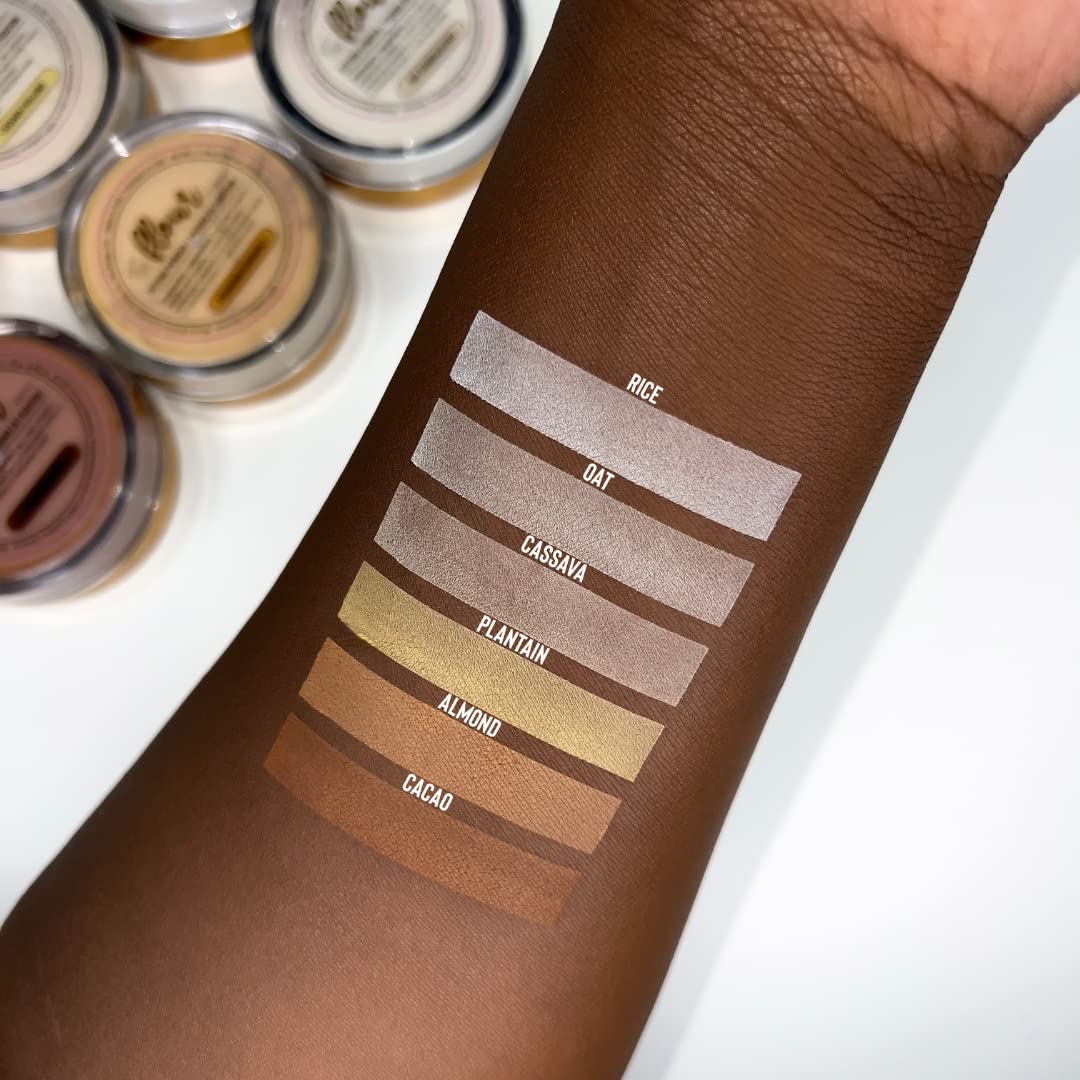 Beauty Bakerie Flour Setting Powder for Foundation, Loose Face Powder Makeup, Perfect for Oily Skin, Long-Lasting Matte Finish, Ideal for Baking and Blurring, 0.5oz, Plantain (Caramel)-Velvo Beauty