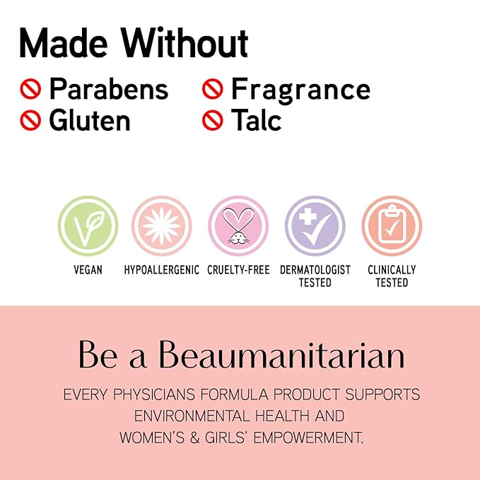 Physicians Formula Mineral Wear®Diamond Filler Cheek & Lip Color, Serum-to-Cream Multi-Use Liquid Blush Formula, Plumps & Smooths for Fuller Looking Cheeks & Lips, Monochromatic Look - Brilliant Peach-Velvo Beauty