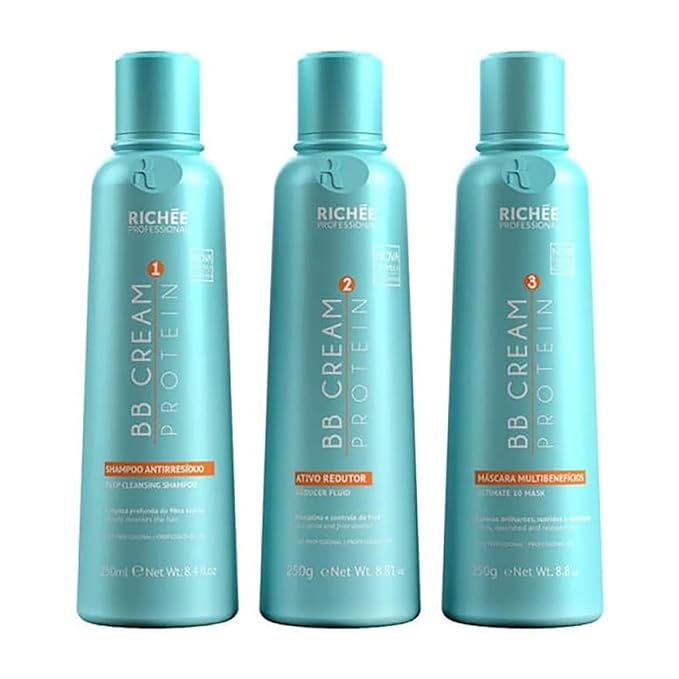 Richée Professional | Liso BB Cream Kit | Pure Active Ingredients And Extraordinary Shine | (3x) 250 ml / 8.4 fl.oz.-Velvo Beauty