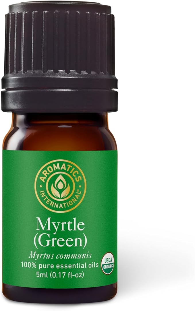 Aromatics International Premium Organic Myrtle Green Essential Oil 5ml | 100% Pure Essential Oil for Diffusion & Aromatherapy-Velvo Beauty