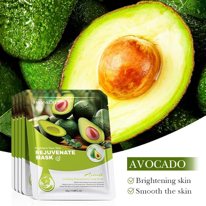 Avocado Skincare Set, 11-In-1 Skincare Gift Set With Facial Cleanser, Face Serum, Face Cream, Eye Cream, Toner, moisturizing lotion& Facial mask. Anti-Aging Skin Care Kit For Women Men-Velvo Beauty