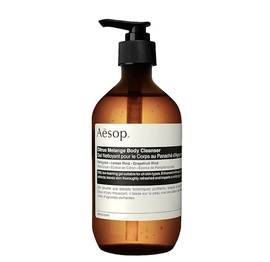 Aesop Citrus Melange Body Cleanser | Gentle Low-Foaming Gel Cleanser For Skin | Citrus Aroma with Botanical Extracts | 16.9 oz / 500 mL-Velvo Beauty