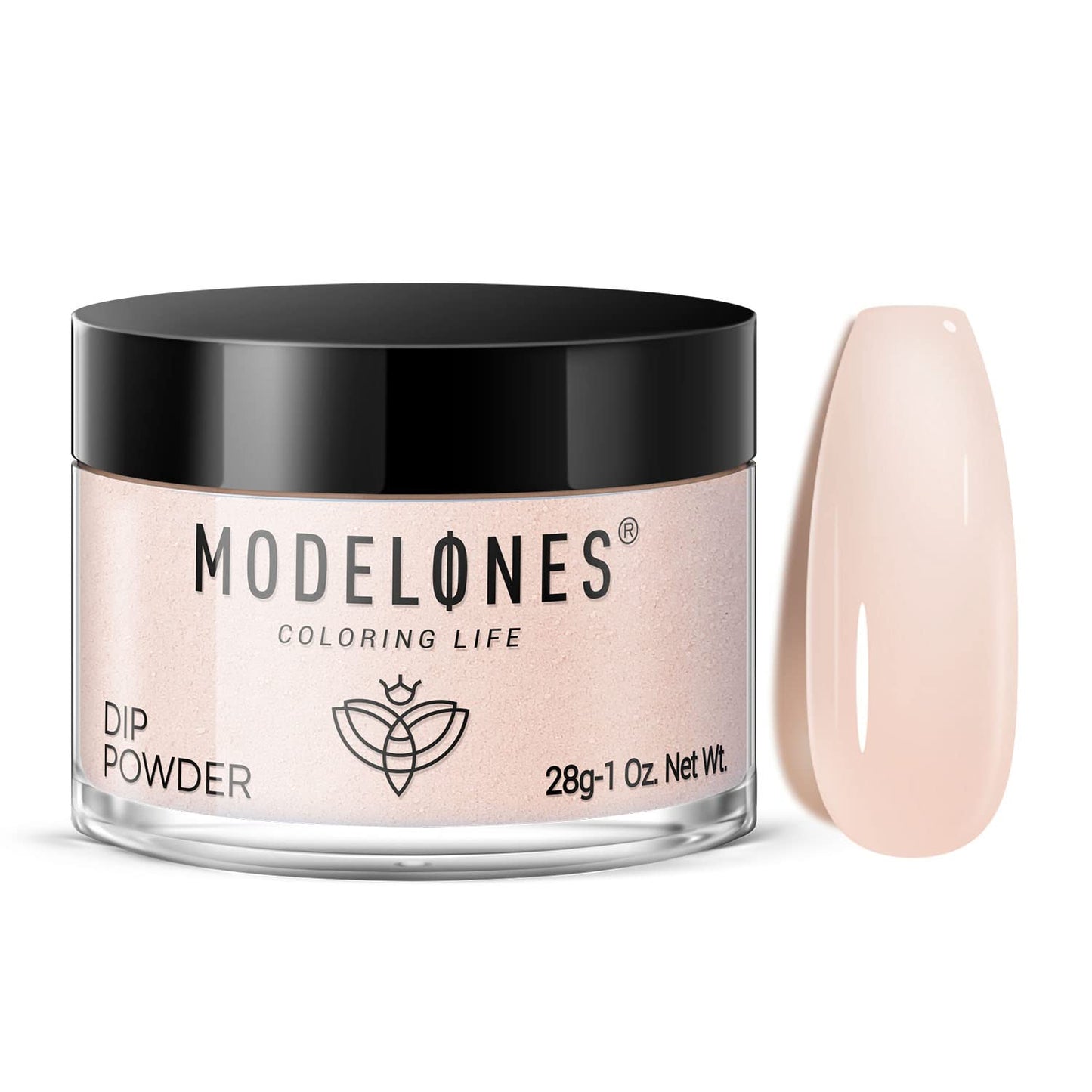 Modelones Dip Powder Nail Art Translucent Sheer Nude Color, 28 Long-Lasting Build Powder Salon DIY at Home No Lamp Cured-Velvo Beauty